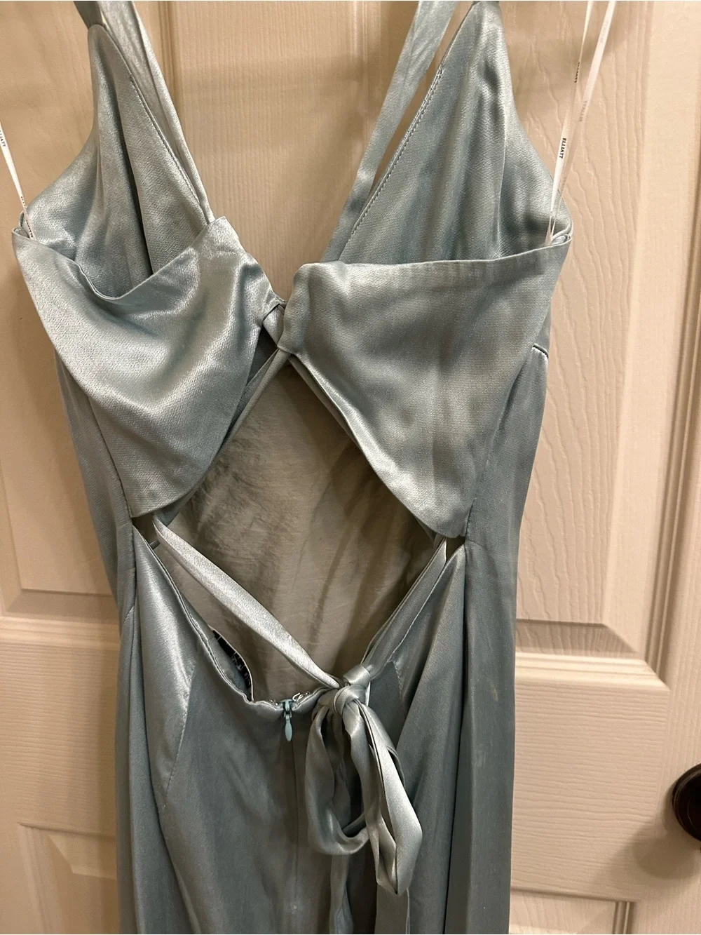 Elliatt Silky Sage Green Slip Dress